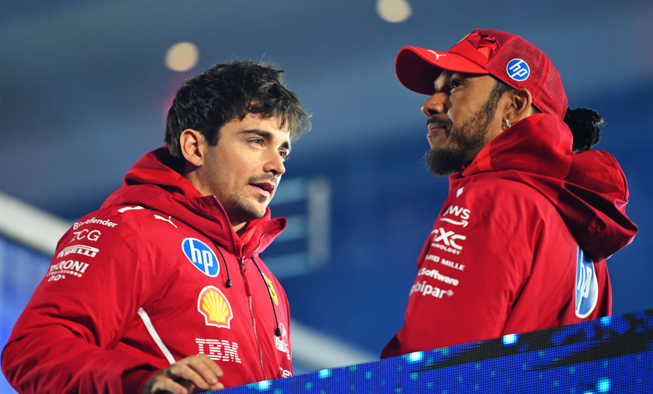 루이스 해밀턴(우측)과 샤를 르클레르