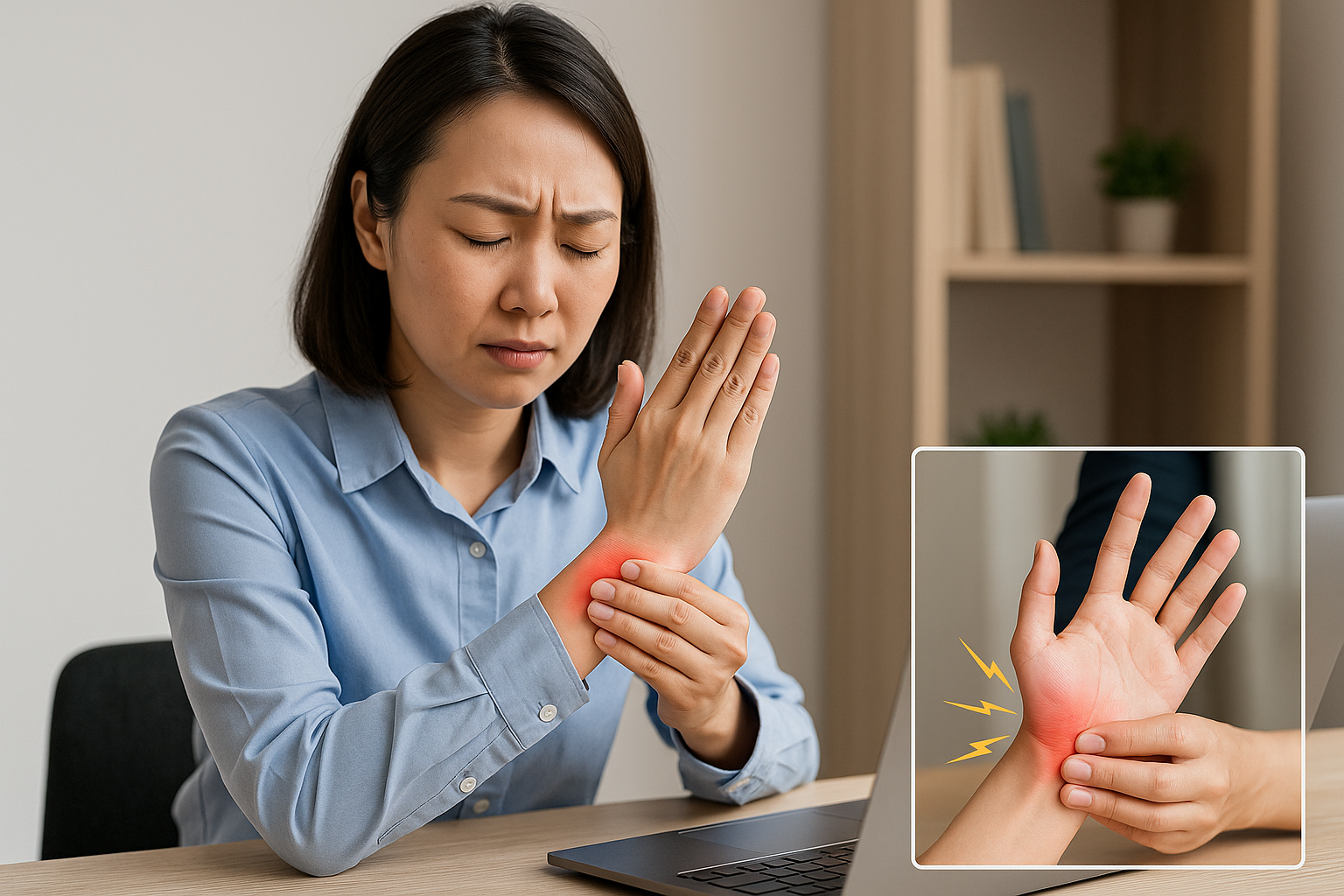 손목 터널 증후군 저림 및 통증