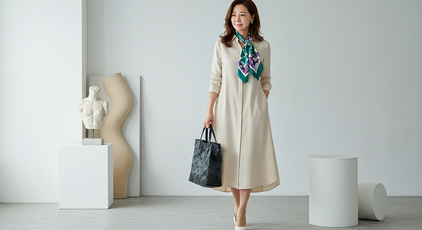 중년여성 하객룩