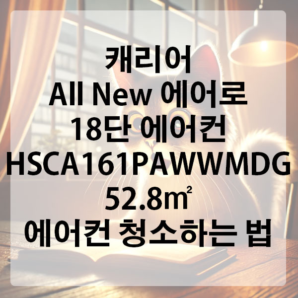 캐리어 All New 에어로 18단 에어컨 HSCA161PAWWMDG 52.8㎡ 에어컨 청소하는 법