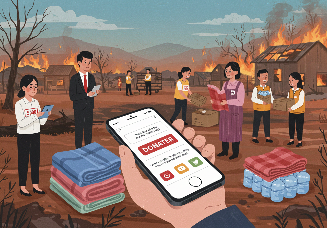 영덕 의성 산불 피해 기부하기, 고향사랑 지정기부로 희망을! (위기브)