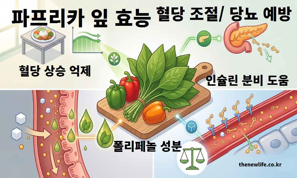 파프리카 잎 효능 혈당 조절 당뇨 예방