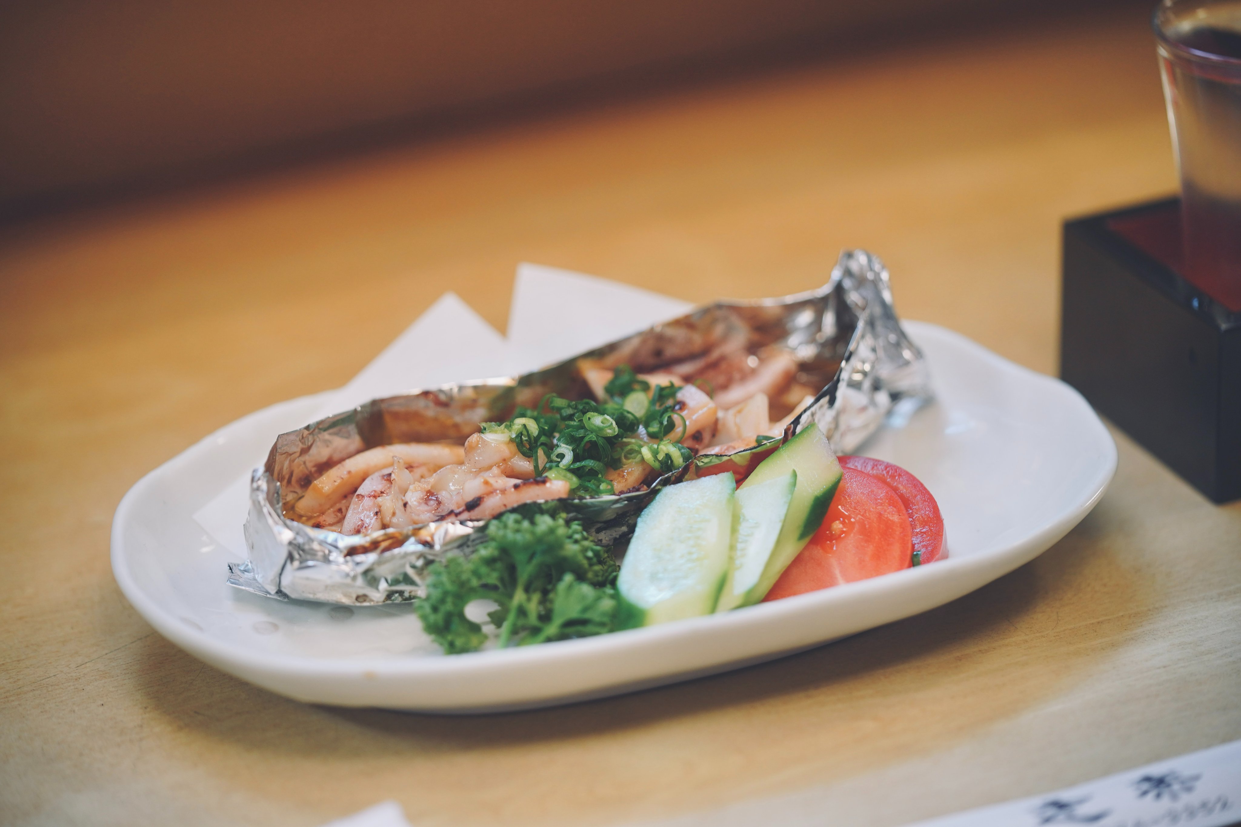 와카코와술_오징어내장구이