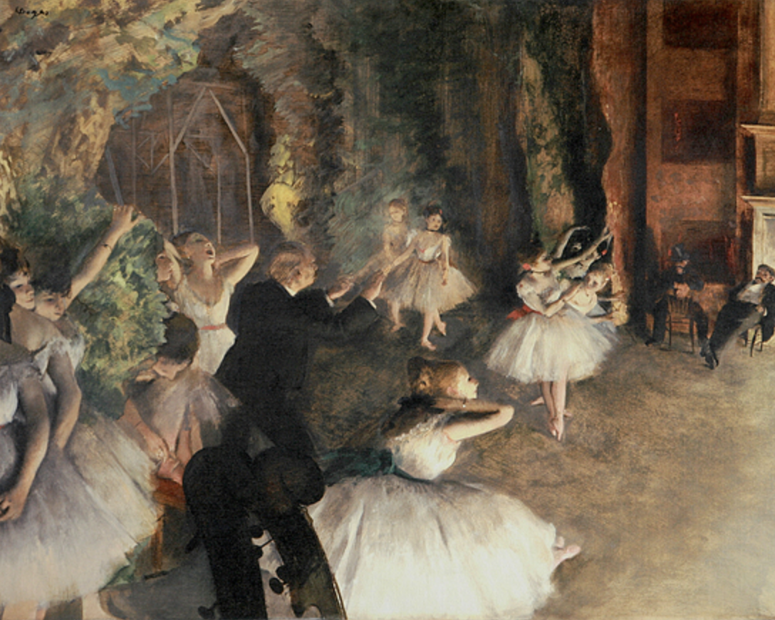 드가의 무용수 연작 무대 위에서