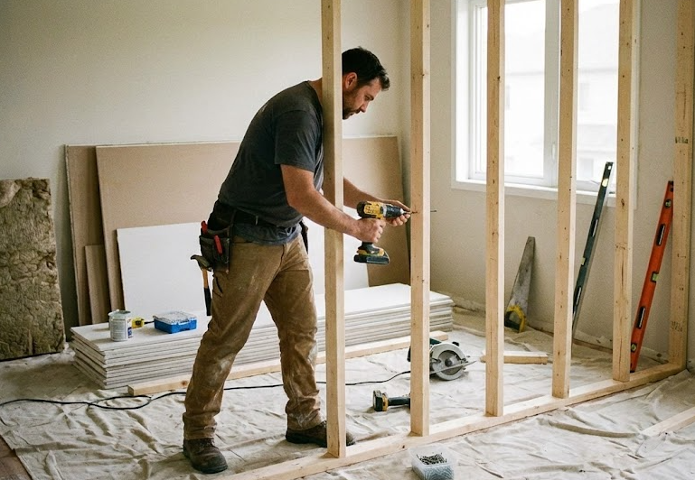 가벽 설치 사진