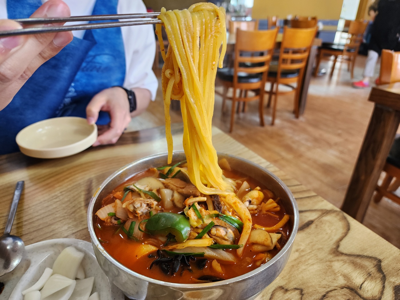 홍원반점 짬뽕면발
