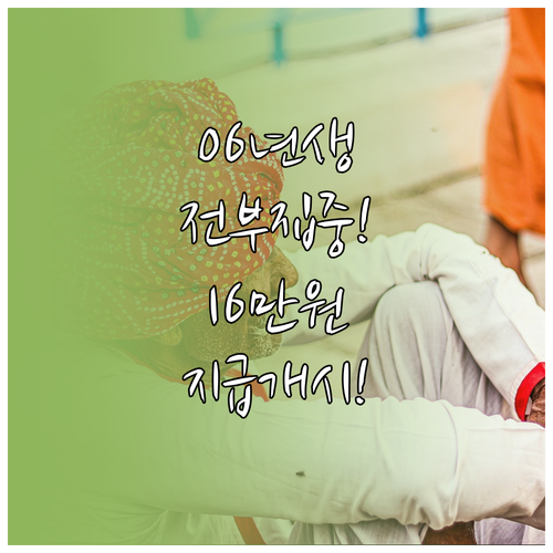 2006년생 생애 단 한번 청년문화예..