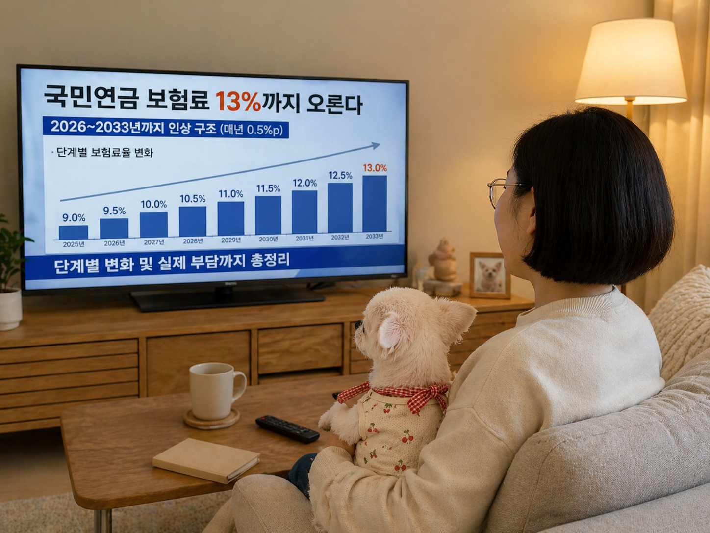 국민연금 보험료 13%까지 오른다
