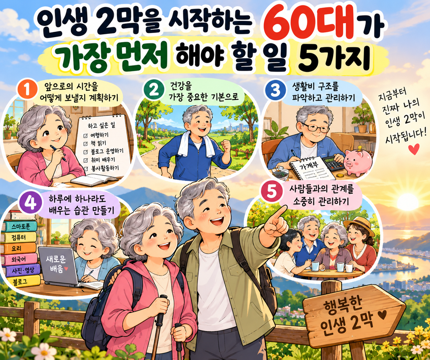 행복한 인생 2막, 다섯 가지 준비