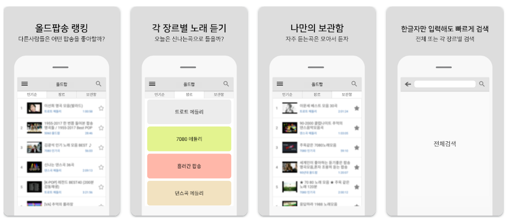 올드팝송 듣기 - 팝송명곡 듣기 기능