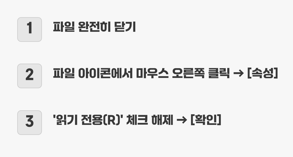 2. 파일에 걸린 보이지 않는 자물쇠 (파일 속성)