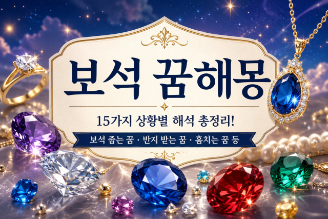 보석 꿈해몽 15가지 (보석 줍는 꿈, 낡은 반지 받는 꿈, 훔치는 꿈 등) 이미지