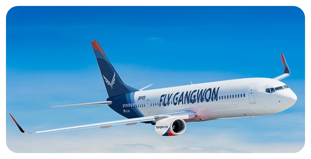 티웨이항공 보잉 A330-200 여객기가 하늘을 날고 있는 모습을 찍은 사진