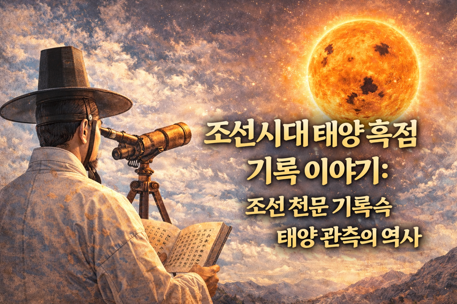 조선시대 태양 흑점 기록 이야기: 조선 천문 기록 속 태양 관측의 역사