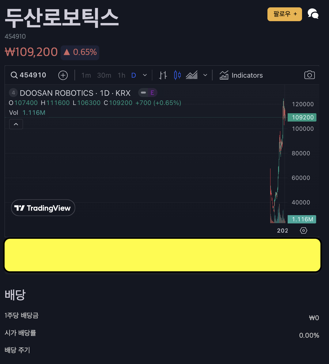두산로보틱스 배당금