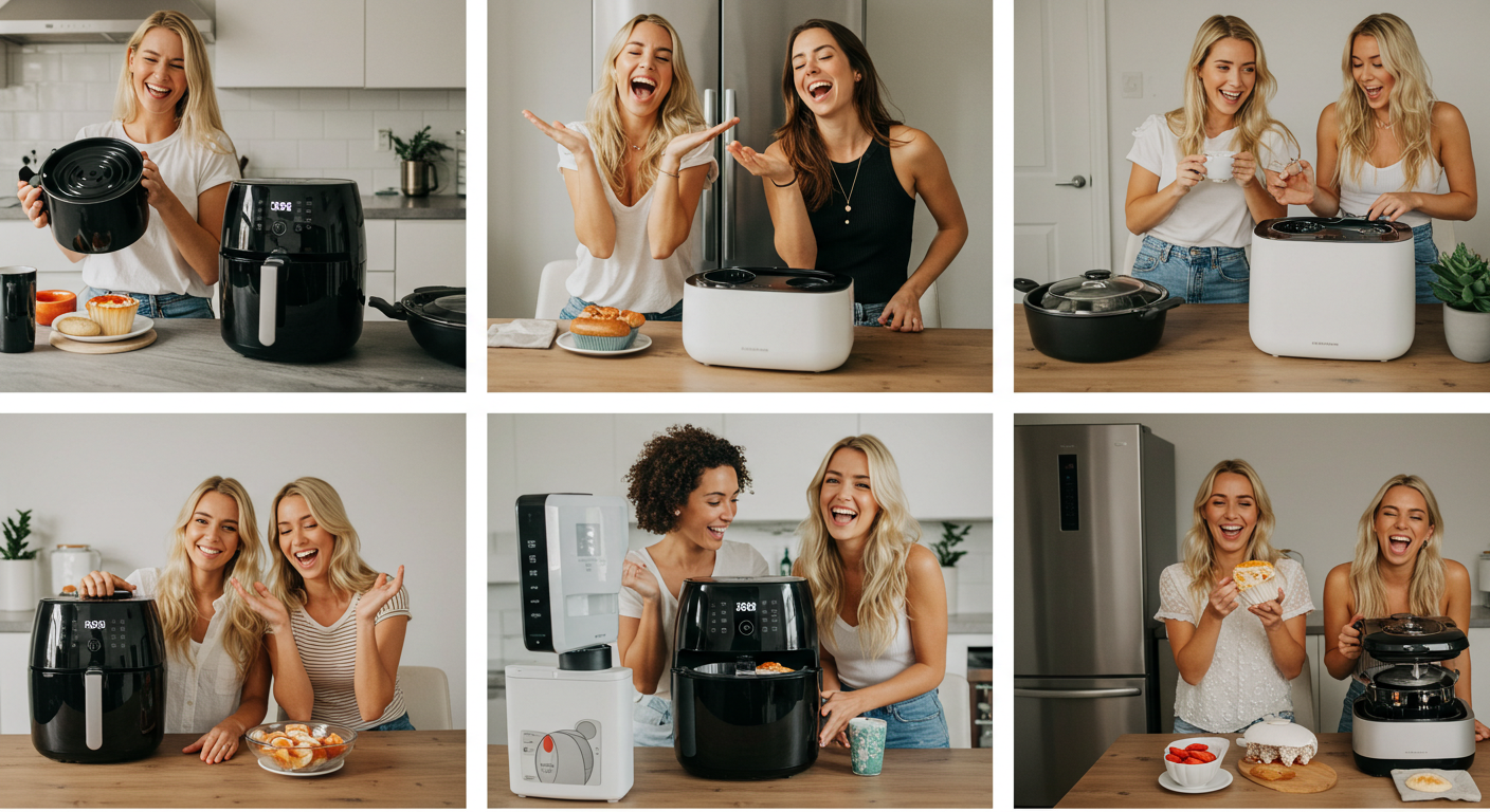 SNS에 한국가전 사용장면을 올리는 외국 여자들.