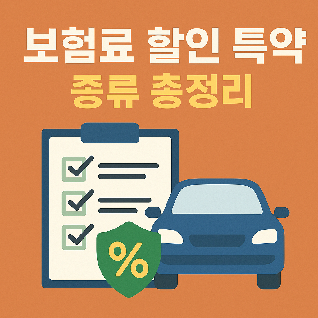 자동차 보험료 줄이는 방법? 꼭 챙겨야 할 할인 특약 모음