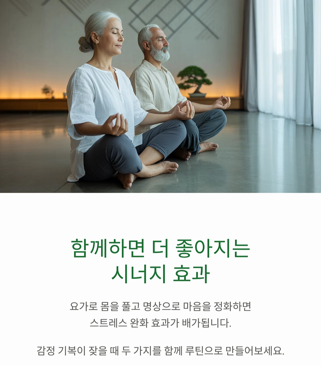 시니어 요가와 명상으로 스트레스에서 벗어나는 법