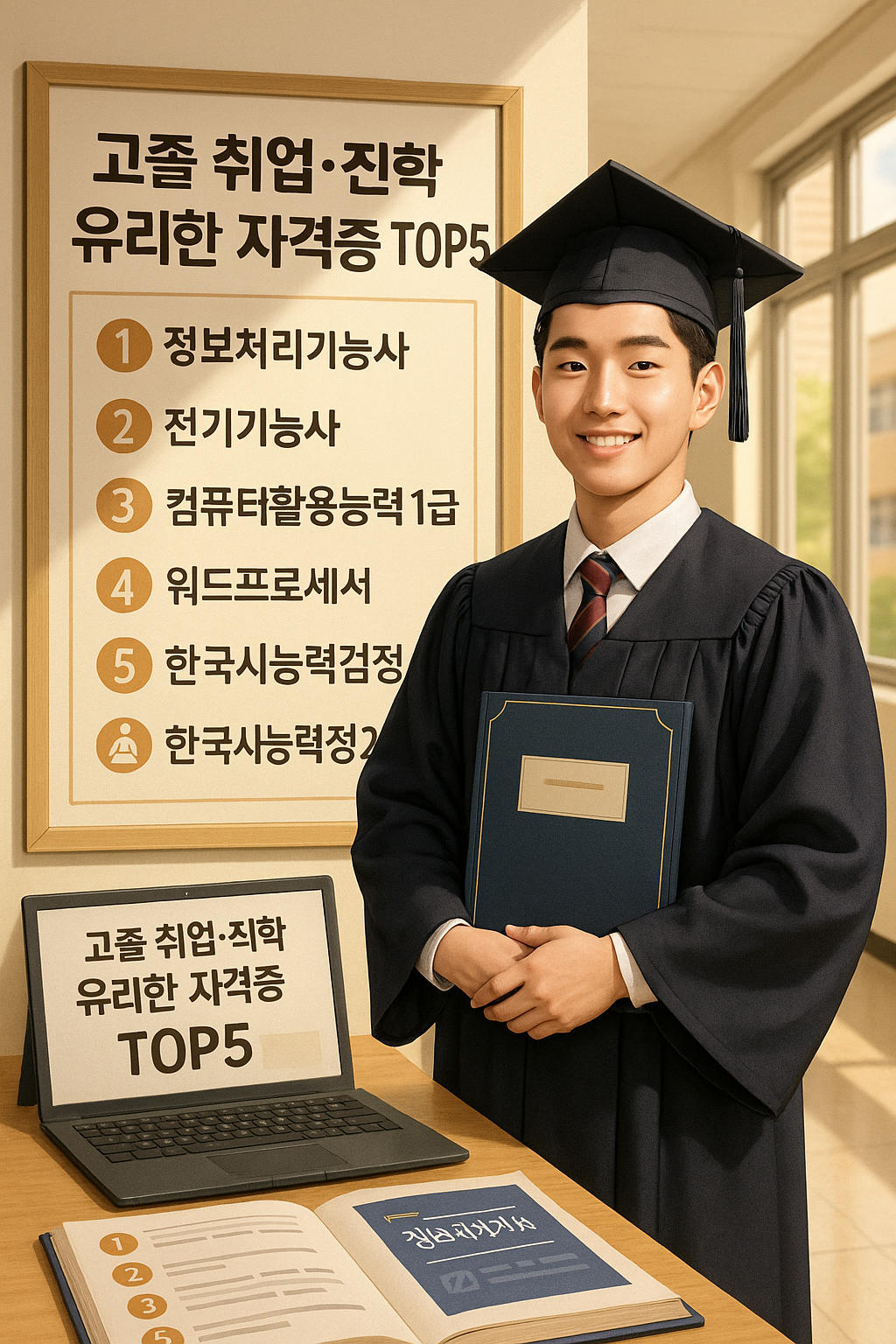 취업 진학에 유리한 자격증 관련 사진