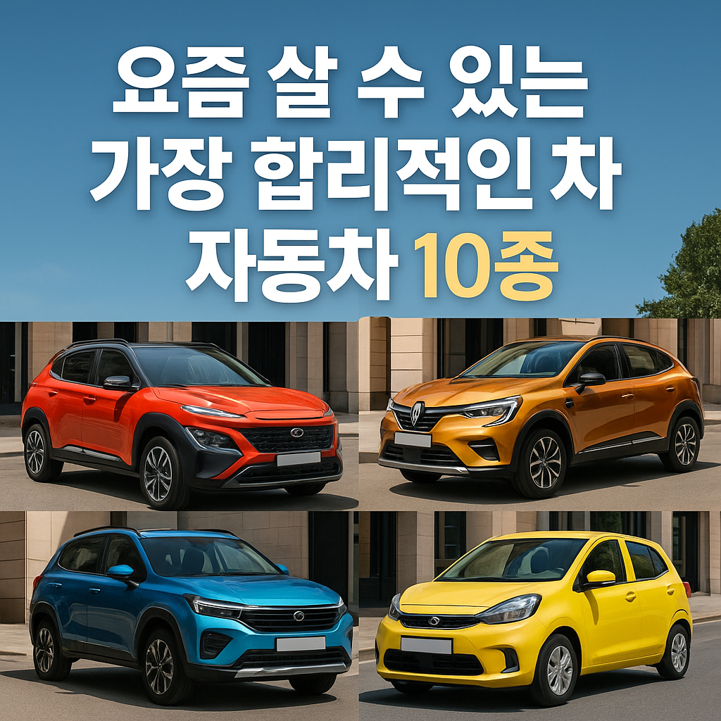 요즘 살 수 있는 가장 합리적인 자동차 10종