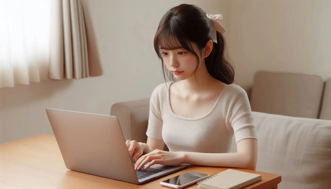 에이닷-pc버전-요류-해결방법을-알아보고-사용하는-여성의-모습