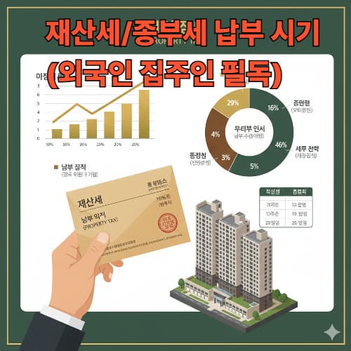 부동산 보유세 납부 시기: 관리비 절약 팁 (2026 내외국인)