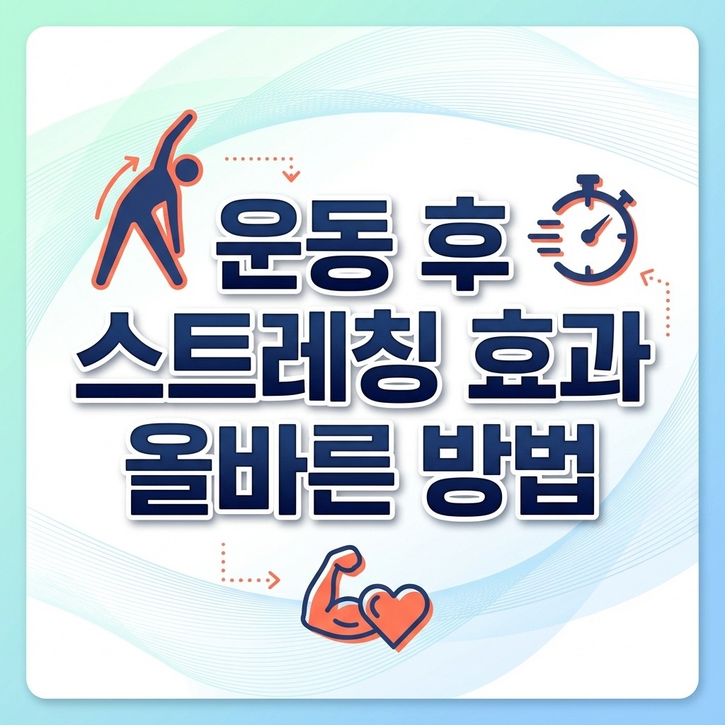 운동 후 스트레칭 효과 7가지와 올바른 방법