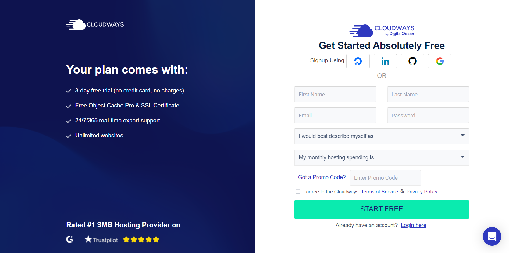 클라우드웨이즈 회원 가입