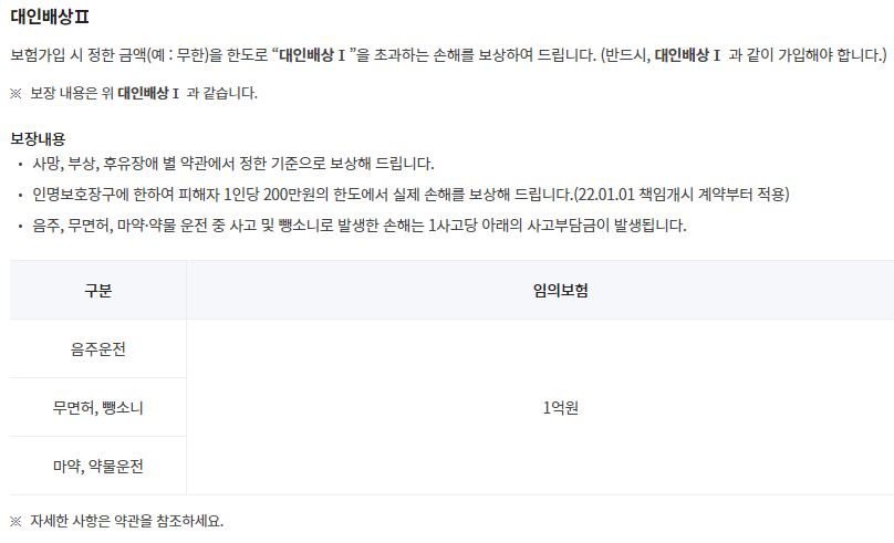 대인배상 사고부담금