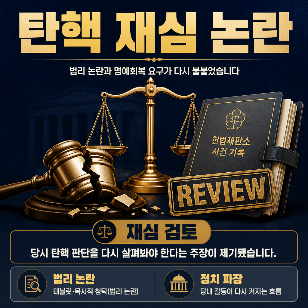 탄핵 재심 논란