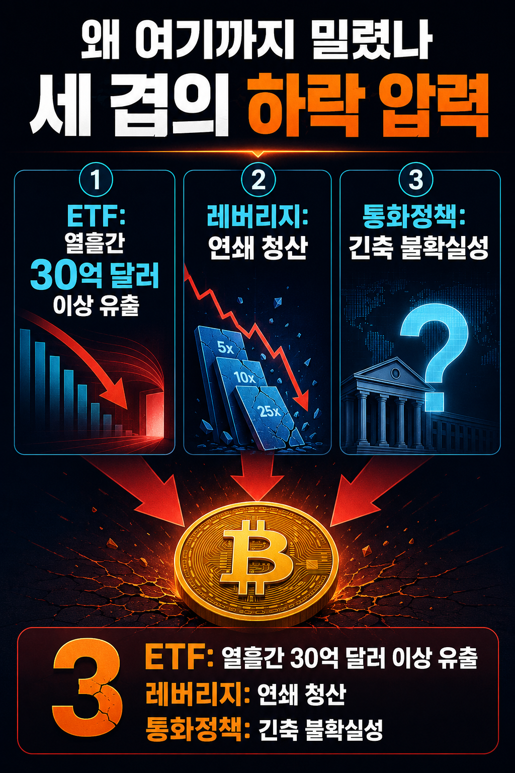 비트코인 하락 이유와 반등 조건