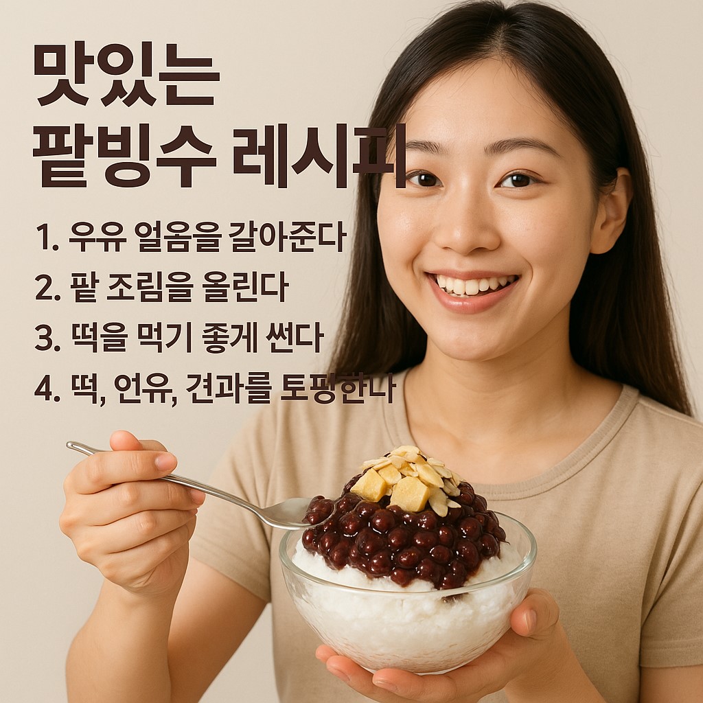 맛있는 팥빙수 레시피