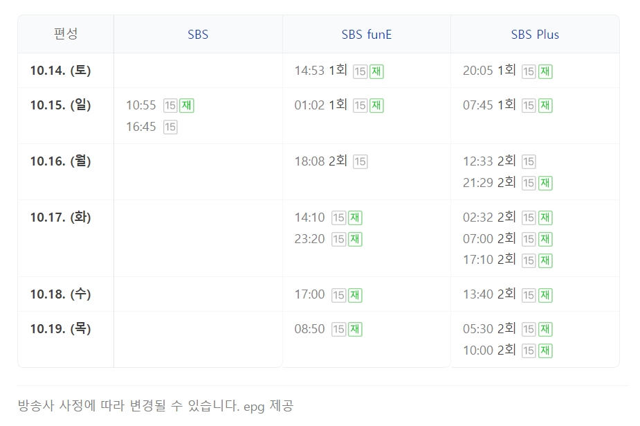 먹찌빠 몸무게와 재방송 다시보기 13