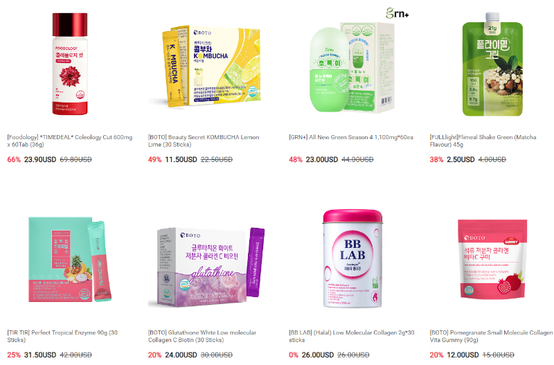 스타일코리안 K-FOOD 카테고리