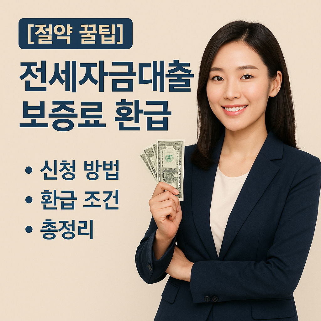 [절약 꿀팁] 전세자금대출 보증료 환급 ｜ 신청 방법&middot;환급 조건 총정리