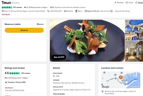 몰타식당 Tmun Mgarr