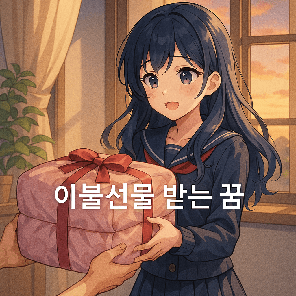 이불선물 받는 꿈 해몽