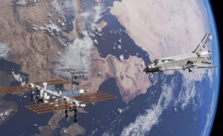 우주정거장-우주선