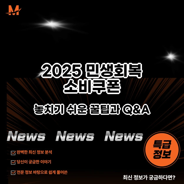 2025 민생회복 소비쿠폰