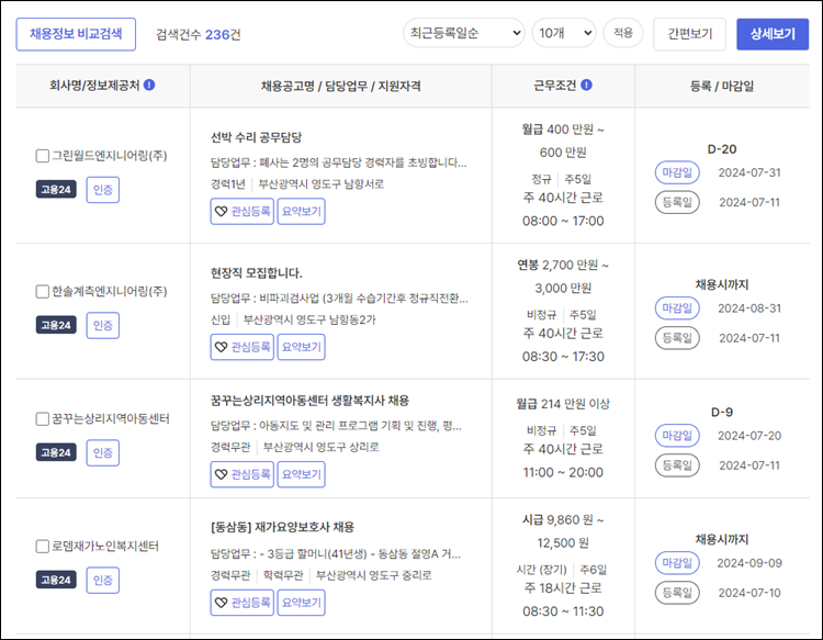 영도구청-구인구직