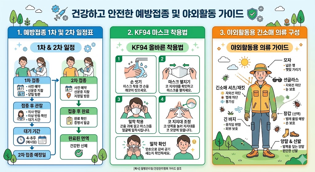 한타바이러스 예방 백신 접종 일정