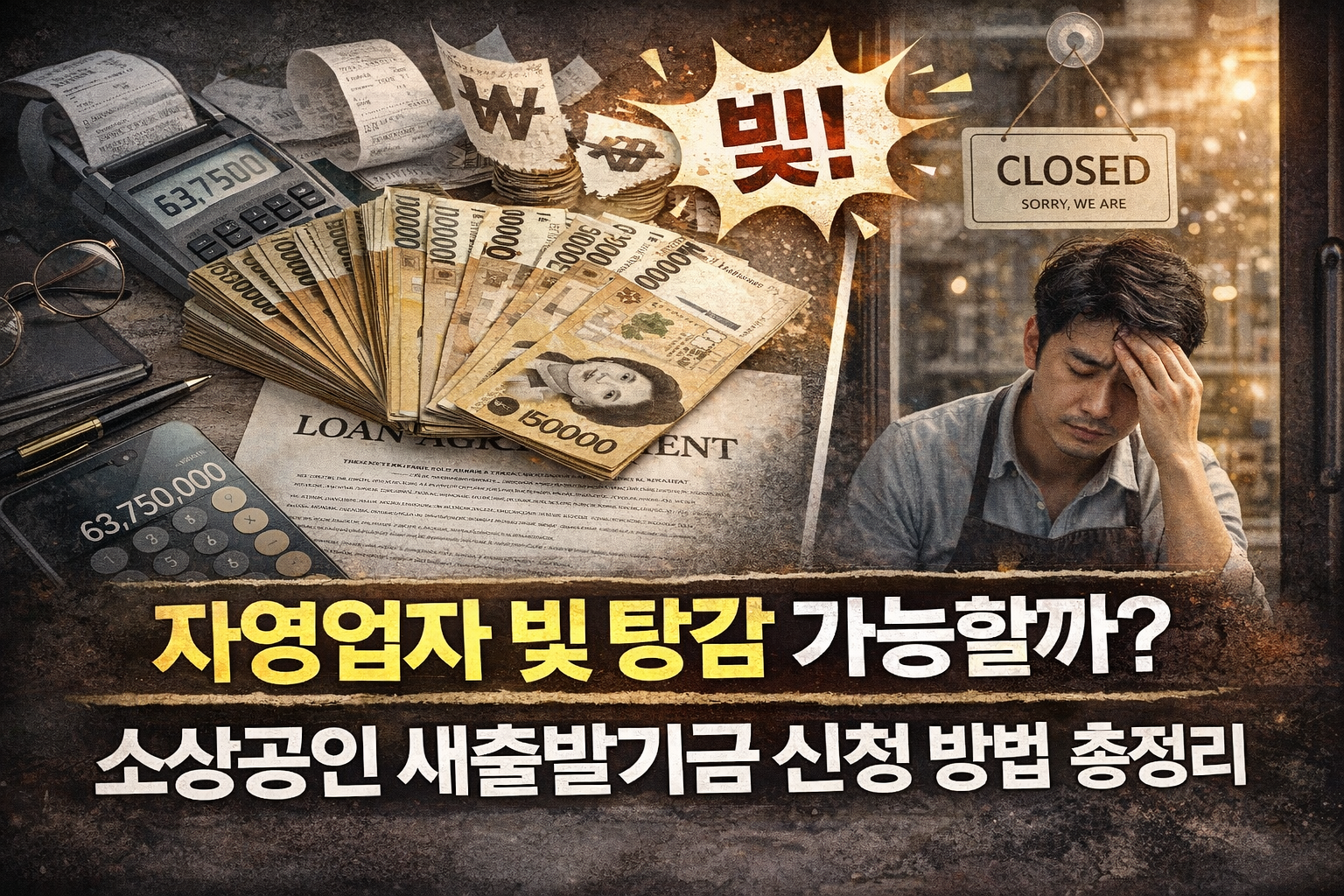 자영업자 빚 탕감 가능할까? 소상공인 새출발기금 신청 방법 총정리