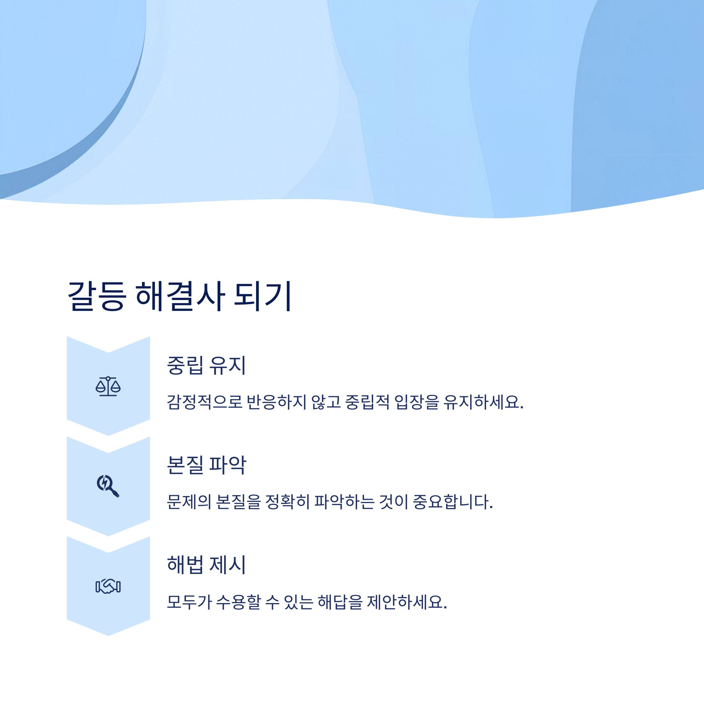갈등 해결사 되기