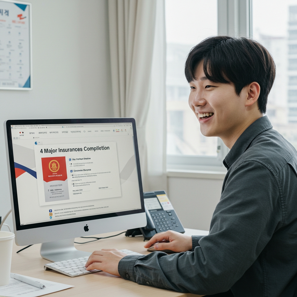 4대보험완납증명서 관련 사진