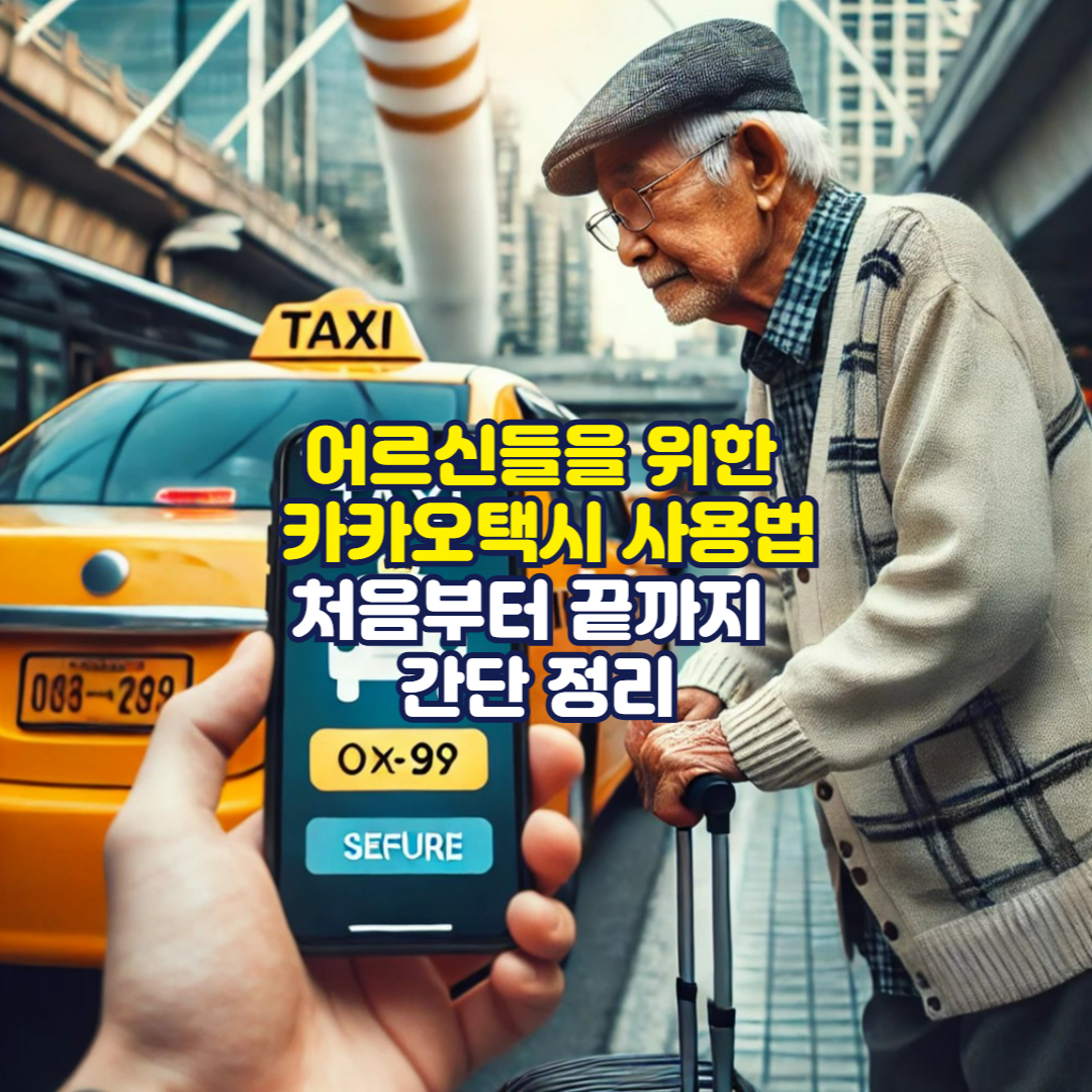 어르신들을 위한 카카오택시 사용법, 처음부터 끝까지 간단 정리