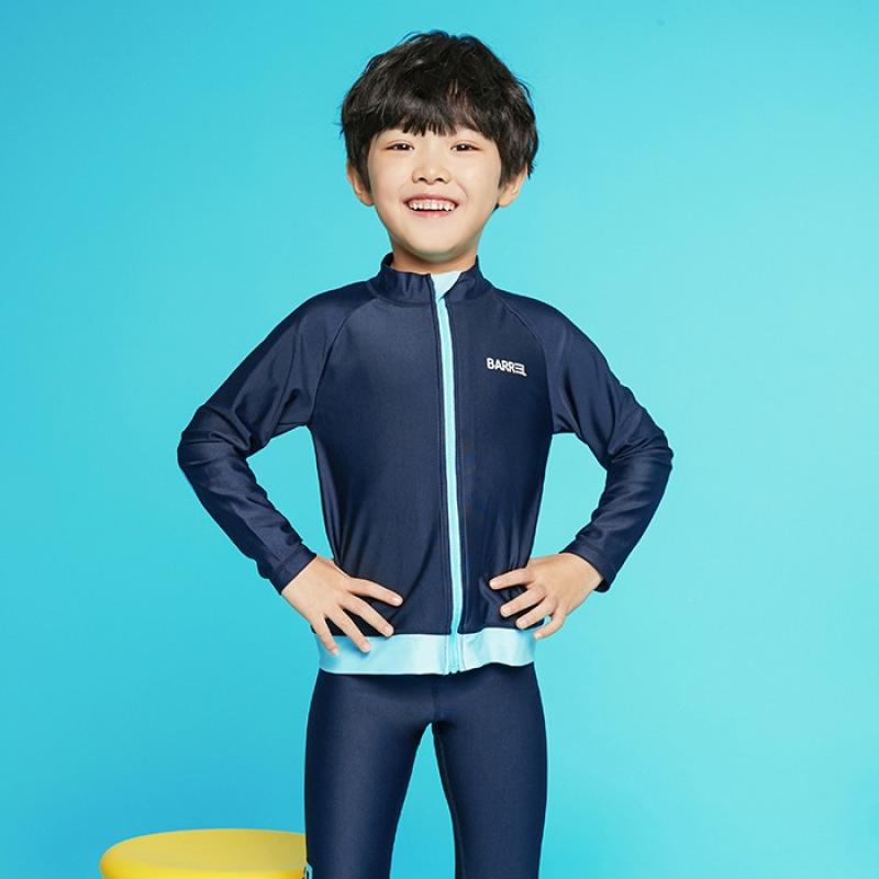 배럴 키즈 버디 집업 래쉬가드 딥네이비 BG1KWRG82DNV