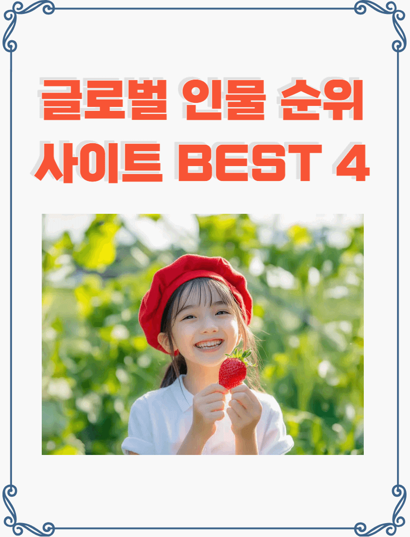 글로벌 인물 순위 사이트 BEST 4 썸네일