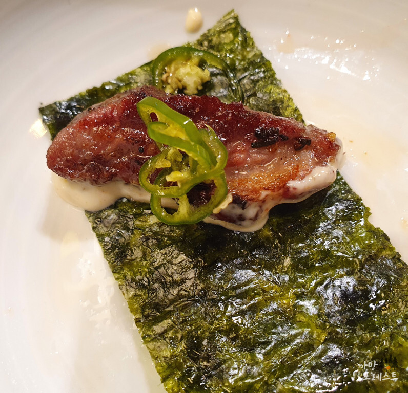 양갈비 설램 쌈싸먹기