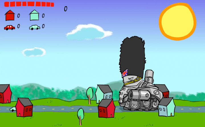 아빠와나-탱크편-플래시게임-시작-화면