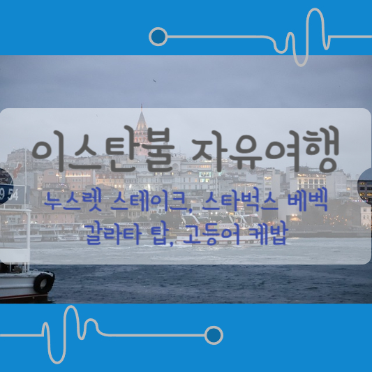 이스탄불 누스렛스테이크 스타벅스 갈라타탑 고등어케밥